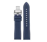 NINOMA Universal Waterproof Silicone Watch Strap Compatible With CItizen Blue Angel AT8020 JY8078 Rubber Watch Band 22mm 23mm Bracelet For Men(8006 A-Silver,23mm)