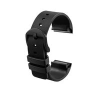 NINOMA Watch Strap Compatible With Cartier Sandoz Santos 100 W20073X8 W20106X8 W2020008 Silicone Rubber Bracelet Men Women Black Belt 20 23 25mm(Black BK,20mm)