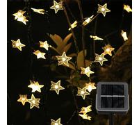 Ninonly Solar String Lights, 14m 120 LED Solar Star String Lights, 8 Modes Star Fairy Lights Outdoor, Waterproof Solar Lights Outdoor Garden for Christmas Wedding Yard Patio Lawn Wall Decoration