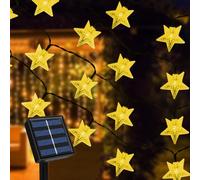 Ninonly Solar String Lights, 7m 50 LED Solar Star String Lights, 8 Modes Star Fairy Lights Outdoor, Waterproof Solar Lights Outdoor Garden for Christmas Wedding Yard Patio Lawn Wall Decoration