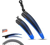 NINQ Bike Mudguard Set for DIY Carbon Bikes Felt Doctrine 2022, Portable Adjustable Front and Rear Mud Guard, Mudguards for 20-26 inch Bikes,B-Blue