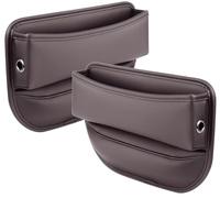 NINQ Car Seat Gaps Filler Organiser for Citroen Xantia/Xantia Break/XM/Xsara/Xsara Break/Xsara/Xsara Enterprise, Seat Storage Box Leakproof PU Leather Car Console Side Pocket Accessories