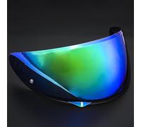 NINQ Motorcycle Helmet Visor for HJC HJ34P C10, UV Anti-Fog Motorcycle Helmet Visor Lens Windproof Motorbike Helmet Face Shield,normal-I Tea Multi-colored Green