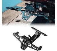 NINQ Motorcycle License Plate Bracket for Kawasaki VERSYS X 300 Tourer, Adjustable Telescopic Aluminum Universal Motorcycle License Plate Holder Mount,C-black
