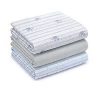 NINTARABABY Muslin Swaddle Blankets for Newborns, 3 Pack Multipurpose 100% Organic Cotton, Ultra Soft Breathable Receiving Blanket 39 x 39 inches, Swaddle Wrap for Baby Boys & Girls