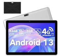 NINTAUS Android Tablet 10.1 Inch, 4G Cellular Tablets with SIM Card Slot (Supports Calling & Texting), 5G WiFi Tablet with Case, 6GB+64GB+TF Expand, HD IPS Touchscreen, Dual Cameras, BT 5.0