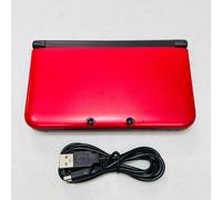 Nintendo 3DS LL XL Red Black Console Region Free English System + Charger SD