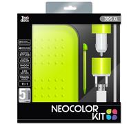 Nintendo 3DS XL Accessory Kit Color Acid Green TWO DOTS