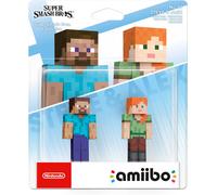 Nintendo Switch Amiibo Character 2 Pack Minecraft Steve & Alex Super Smash Bros. Collection