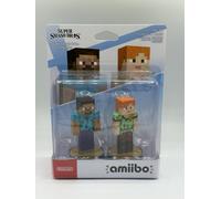 Nintendo Switch Amiibo Character 2 Pack Minecraft Steve & Alex Super Smash Bros. Collection