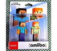 Nintendo Amiibo Super Smash Bros. - Minecraft Steve & Alex No. 89 - New & Sealed