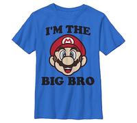Nintendo Boys' Big Bro Graphic T-Shirt - Blue - Medium