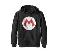 Nintendo Boys' Mario Icon Hooded Sweatshirt, Black, XL