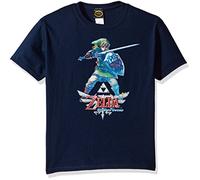 Nintendo Boys' Zelda Skyward Link Graphic T-Shirt, Navy, Medium