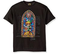 Nintendo Boys' Zelda Stained Glass Graphic T-Shirt - Black - Medium