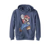 Nintendo boysNNTD0046-40042101Hooded Pullover Fleece Long Sleeves Hooded Sweatshirt - - Medium Navy Heather