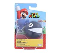 Nintendo Chain Chomp Figure, 2.5" / 6cm Posable Articulated Action Figure, Perfect for Kids and Collectors