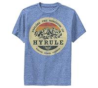Nintendo Explore Hyrule Boy's Performance Tee, Royal Blue Heather, M
