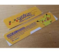 Nintendo Game Boy Advance AGB-001 POKEMON PIKACHU CONSOLE LABEL BAR CODE BUNDLE