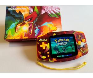 Nintendo Game Boy Advance Ho-Oh Pokemon Backlit M2 IPS Screen USB-C Boxed GBA