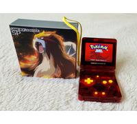 Nintendo Game Boy Advance SP X Entei Pokemon Boxed Backlit M2 IPS Screen GBA