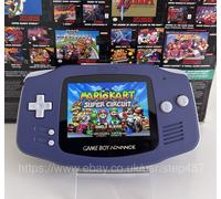 Nintendo GameBoy Advance Backlit Hispeedido IPS V5 Screen Usb C 1800mah Battery
