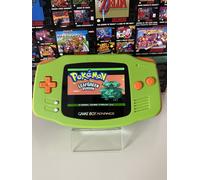 Nintendo GameBoy Advance GBA With Backlit Hispeedido IPS V5 Screen Modded Green