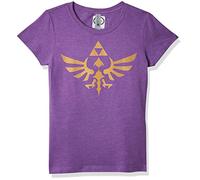 Nintendo girlsNNTD0072-30001008Zelda Triumphant Triforce Graphic Tee Short Sleeve T-Shirt - Purple - X-S