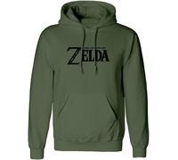 Nintendo Legend Of Zelda - Logo And Shield (Unisex Green Pullover Hoodie) Hoodie