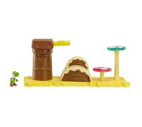 Nintendo Mario Bros Universe Micro Land Wave 1: Layer Cake Desert With Yoshi Playset, 3-Pack by Jakks Pacific