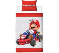 Nintendo Mario Kart Official Single Duvet Cover Set Reversible 2 Sided Bedding