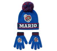 Nintendo Men's Beanie & Gloves Set (Kids Multicoloured) Nintendo Multicolor One Size