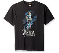 Nintendo Men's Breath of The Wild Zelda Paint T-Shirt, Black, Large