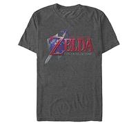 Nintendo Men's Hey Ocarina T-Shirt, Char HTR, Large
