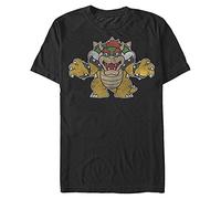 Nintendo Men's Just Bowser T-Shirt, Black, XXXXL
