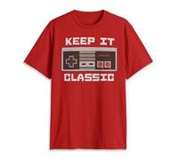 Nintendo Men's Keep It Classic T-Shirt, Red, Medium