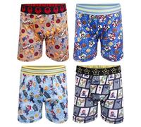 Nintendo Men's Mario Boxer Brief Underwear, 4pk Athletic, 10