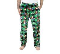Nintendo Mens Mario Pajamas, Video Game Pajama Pants, Mario Kart Pajamas for Adults, Mario Bros Pajama Pants, S-XL, Green, M