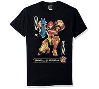 Nintendo Men's Metroid Graphic Tees Shirt, Black, Medium
