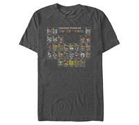 Nintendo Men's Mushroom Table T-Shirt, Charcoal Heather, S