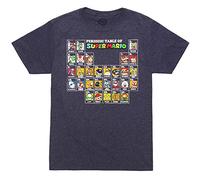 Nintendo Men's Mushroom Table T-Shirt, Navy Blue Heather, Medium