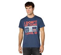 Nintendo Men's NES Controller Get Older Level Up T-Shirt, Navy Blue Heather, XXXXL