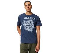 Nintendo Men's So Mario T-Shirt, Navy Heather, XXXXL