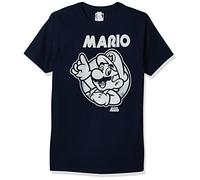 Nintendo Men's So Mario T-Shirt, Navy, XL