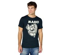Nintendo Men's So Mario T-Shirt, Navy, XXL