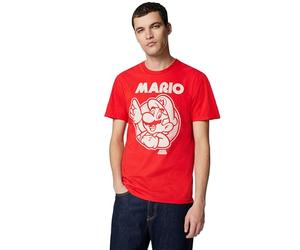 Nintendo Men's So Mario T-Shirt, Red, XL