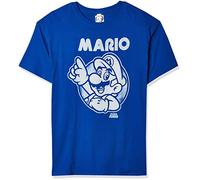 Nintendo Men's So Mario T-Shirt, Royal, Medium