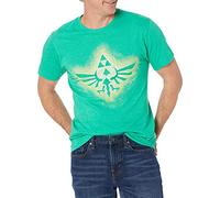 Nintendo Men's Soaring Triforce T-Shirt, Kelly Heather, Medium