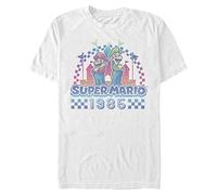Nintendo Men's Super 85 Wave T-Shirt, White, 3XL