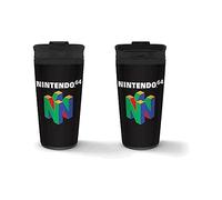 Nintendo Metal Travel Mug in Presentation Gift Box (N64 Design) 16oz Travel Mug - Official Merchandise